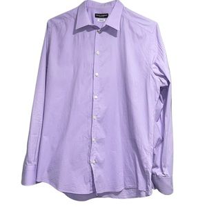Dolce & Gabbana gold‎ collection lavender purple button down shirt designer